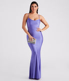 Anika Formal Satin Mermaid Dress creates the perfect summer wedding guest dress or cocktail party dresss with stylish details in the latest trends for 2023!