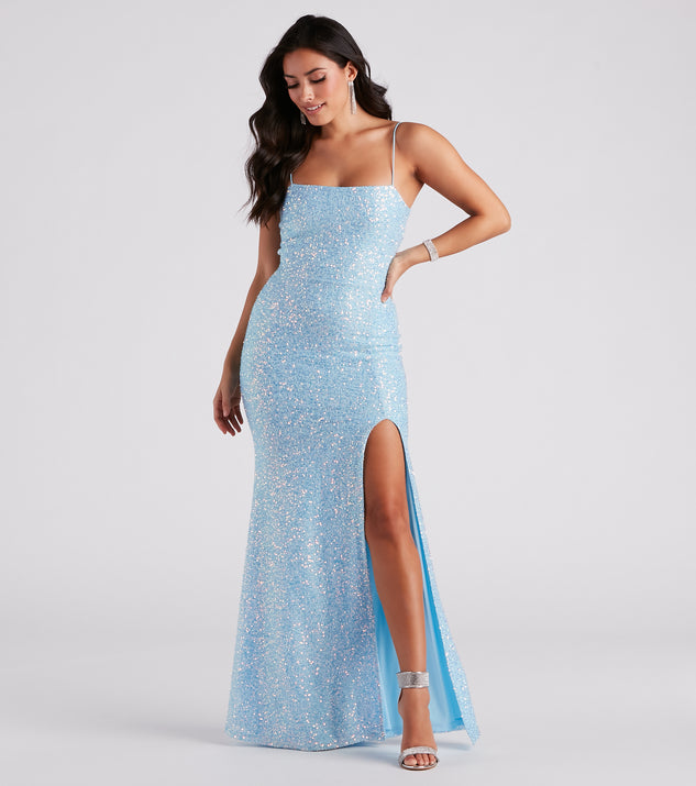 Jackie Formal Sequin Open Back Dress creates the perfect summer wedding guest dress or cocktail party dresss with stylish details in the latest trends for 2023!