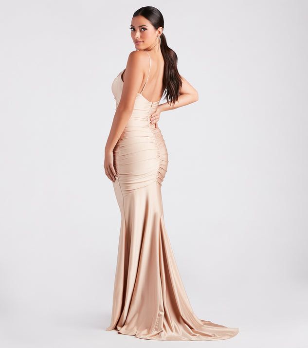 Jamie Formal Cowl Neck Mermaid Dress is a gorgeous pick as your summer formal dress for wedding guests, bridesmaids, or military birthday ball attire!