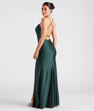 Emerson Strappy Back High Slit Formal Dress creates the perfect summer wedding guest dress or cocktail party dresss with stylish details in the latest trends for 2023!