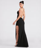 You'll be the best dressed in the Esmerelda Formal Crepe Strappy Mermaid Dress as your summer formal dress with unique details from Windsor.