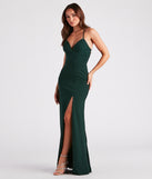Aaliyah Formal Crepe Lace-Up Mermaid Dress is a gorgeous pick as your summer formal dress for wedding guests, bridesmaids, or military birthday ball attire!