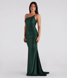 Nicole Formal One-Shoulder Mermaid Dress is a gorgeous pick as your 2024 prom dress or formal gown for wedding guests, spring bridesmaids, or army ball attire!
