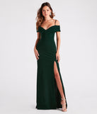 Serene Cold-Shoulder High Slit Mermaid Dress provides a stylish spring wedding guest dress, the perfect dress for graduation, or a cocktail party look in the latest trends for 2024!