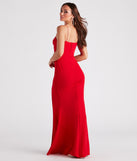 Daphne Formal Crepe Mermaid Dress creates the perfect summer wedding guest dress or cocktail party dresss with stylish details in the latest trends for 2023!