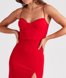 Daphne Formal Crepe Mermaid Dress creates the perfect summer wedding guest dress or cocktail party dresss with stylish details in the latest trends for 2023!