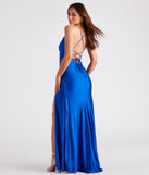 The Maribelle Formal V-Neck Mermaid Dress as your wedding guest dress with a stylish neckline and/or sleeves and elevated details on the back and front will make you the best dressed at any event!