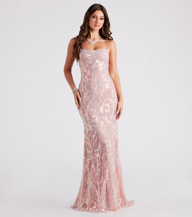 Keanna Formal Sequin Mermaid Long Dress provides a stylish summer wedding guest dress, the perfect dress for graduation, or a cocktail party look in the latest trends for 2024!