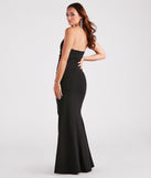 Jocelyn Formal Strapless High Slit Mermaid Dress creates the perfect summer wedding guest dress or cocktail party dresss with stylish details in the latest trends for 2023!