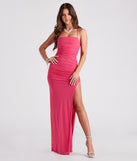 Gabrielle Formal Rhinestone Long Dress creates the perfect summer wedding guest dress or cocktail party dresss with stylish details in the latest trends for 2023!