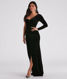 Kelsey Formal Velvet Long Dress creates the perfect summer wedding guest dress or cocktail party dresss with stylish details in the latest trends for 2023!