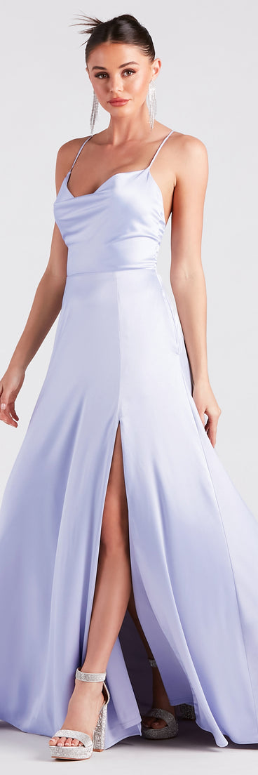 Allura Formal Satin A-Line Dress is the perfect prom dress pick with on-trend details to make the 2024 dance your most memorable event yet!