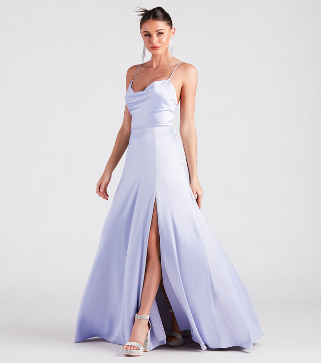 Allura Formal Satin A-Line Dress is the perfect prom dress pick with on-trend details to make the 2024 dance your most memorable event yet!