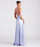 Allura Formal Satin A-Line Dress creates the perfect summer wedding guest dress or cocktail party dresss with stylish details in the latest trends for 2023!