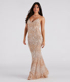 Rebekah Formal Sequin Fringe Mermaid Dress provides a stylish spring wedding guest dress, the perfect dress for graduation, or a cocktail party look in the latest trends for 2024!