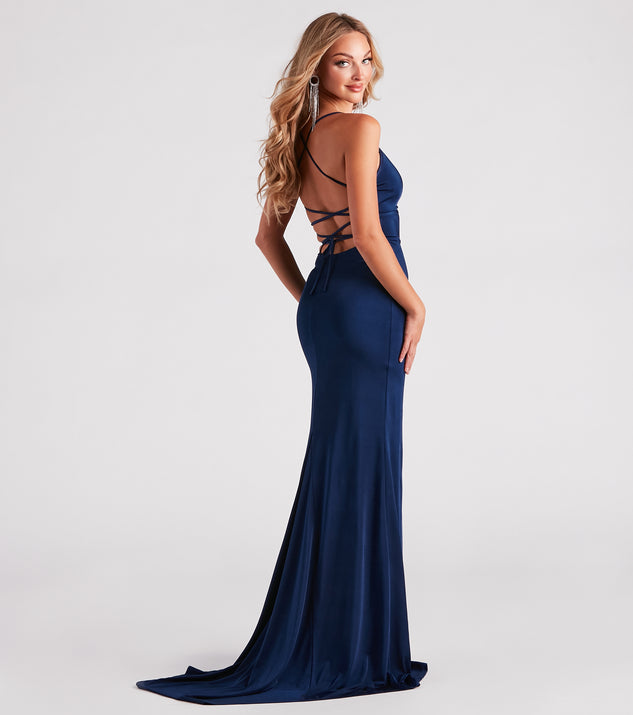 Aubrey Formal V-Neck Mermaid Dress & Windsor