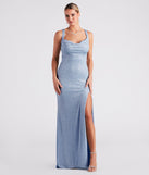 Taryn Glitter Knit A-Line Formal Dress creates the perfect summer wedding guest dress or cocktail party dresss with stylish details in the latest trends for 2023!