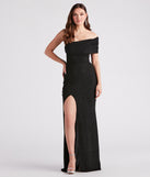 Victoria Formal Glitter Off Shoulder Dress creates the perfect summer wedding guest dress or cocktail party dresss with stylish details in the latest trends for 2023!