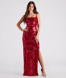 Bethany Formal Sequin Slit Long Dress is a gorgeous pick as your summer formal dress for wedding guests, bridesmaids, or military birthday ball attire!
