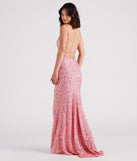 Emmeline Iridescent Sequin A-Line Formal Dress creates the perfect summer wedding guest dress or cocktail party dresss with stylish details in the latest trends for 2023!