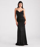 Tamora Formal Glitter Plunge Mermaid Dress provides a stylish spring wedding guest dress, the perfect dress for graduation, or a cocktail party look in the latest trends for 2024!