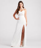Alexia Formal High Slit Illusion Dress provides a stylish summer wedding guest dress, the perfect dress for graduation, or a cocktail party look in the latest trends for 2024!