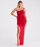 Madalyn One-Shoulder High Slit Formal Dress creates the perfect spring or summer wedding guest dress or cocktail attire with chic styles in the latest trends for 2024!