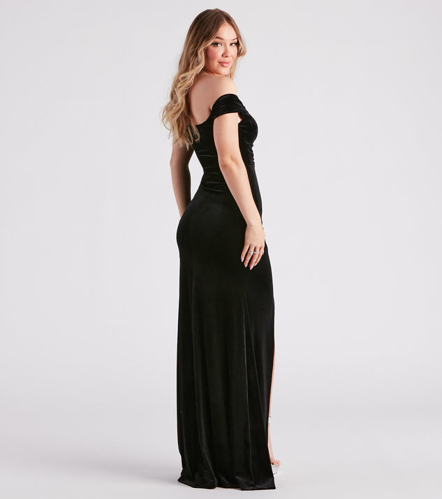 Georgina Formal Velvet Long Dress & Windsor