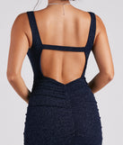 Daniella Formal Glitter Open Back Mermaid Dress