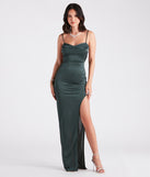 Nora Formal Cowl Neck Strappy Long Dress creates the perfect spring or summer wedding guest dress or cocktail attire with chic styles in the latest trends for 2024!