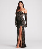 Alison Formal Lace Dress And Gloves Set creates the perfect summer wedding guest dress or cocktail party dresss with stylish details in the latest trends for 2023!