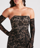 Alison Formal Lace Dress And Gloves Set creates the perfect summer wedding guest dress or cocktail party dresss with stylish details in the latest trends for 2023!