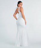 Harlie Formal Tulle Bow Sequin Mermaid Dress is the perfect prom dress pick with on-trend details to make the 2024 dance your most memorable event yet!
