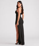 Alana Formal Crepe Corset Long Dress creates the perfect summer wedding guest dress or cocktail party dresss with stylish details in the latest trends for 2024!