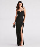 Justine Formal Crepe Sweetheart Long Dress is the perfect prom dress pick with on-trend details to make the 2024 dance your most memorable event yet!