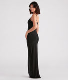 Ellen Formal Rhinestone Strap Long Dress is a gorgeous pick as your 2024 prom dress or formal gown for wedding guests, spring bridesmaids, or army ball attire!