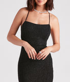 Abbie Formal Glitter Lace-Up Slit Dress creates the perfect summer wedding guest dress or cocktail party dresss with stylish details in the latest trends for 2023!