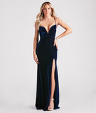 Carmen Formal Velvet Lace-Up Mermaid Dress creates the perfect summer wedding guest dress or cocktail party dresss with stylish details in the latest trends for 2023!