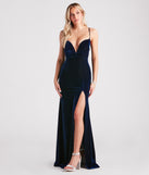 Carmen Formal Velvet Lace-Up Mermaid Dress creates the perfect summer wedding guest dress or cocktail party dresss with stylish details in the latest trends for 2023!