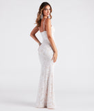 Althea Formal Sequin V-Neck Mermaid Dress is a gorgeous pick as your 2024 prom dress or formal gown for wedding guests, spring bridesmaids, or army ball attire!