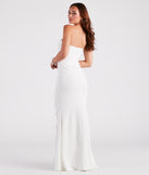 You'll be the best dressed in the Larisa Formal Chiffon Strapless Crepe Dress as your summer formal dress with unique details from Windsor.