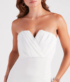 Whether it's the color or silhouette of the Larisa Formal Chiffon Strapless Crepe Dress, this bridesmaid dress is a gorgeous pick for a maid-of-honor or to create a bridal party look ready to celebrate!