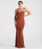 Kaitlyn Formal Square Neck Mermaid Long Dress