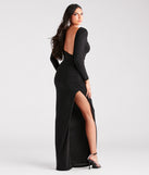 Maddox Formal Open Back Long Sleeve Dress is a gorgeous pick as your summer formal dress for wedding guests, bridesmaids, or military birthday ball attire!