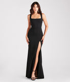 Bella Formal Crepe Rhinestone Open Back Dress is the perfect prom dress pick with on-trend details to make the 2024 dance your most memorable event yet!