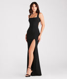 Bella Formal Crepe Rhinestone Open Back Dress creates the perfect spring or summer wedding guest dress or cocktail attire with chic styles in the latest trends for 2024!