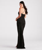 Gretchen Formal Flocked Velvet Wrap Dress is a gorgeous pick as your 2024 prom dress or formal gown for wedding guests, spring bridesmaids, or army ball attire!