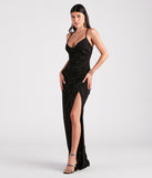 Gretchen Formal Flocked Velvet Wrap Dress creates the perfect spring or summer wedding guest dress or cocktail attire with chic styles in the latest trends for 2024!