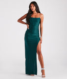 Michelle High-Slit Formal Dress creates the perfect summer wedding guest dress or cocktail attire with chic styles in the latest trends for 2024!