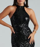 Sallie Formal Sequin Halter Mermaid Dress creates the perfect spring or summer wedding guest dress or cocktail attire with chic styles in the latest trends for 2024!